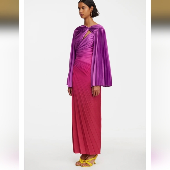 Elegant Tillington Purple and Pink Women's Midi Dress - Picture 2 of 7